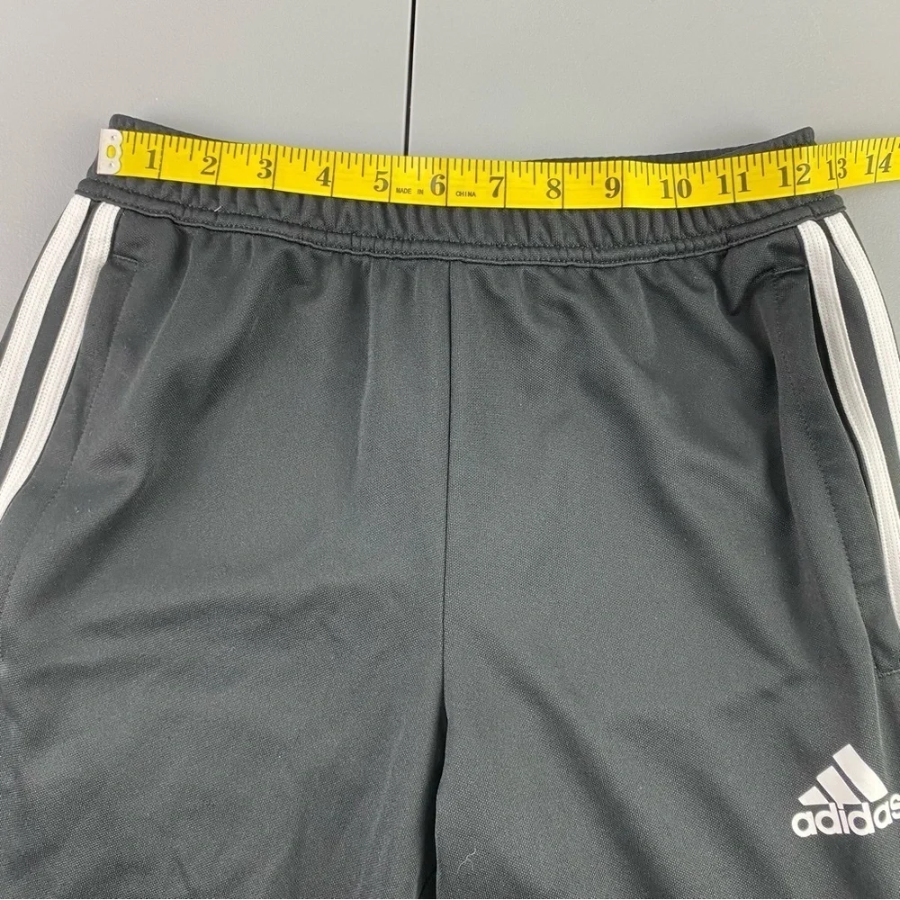 Adidas climacool athletic athleisure black 3 stripe pants sz small